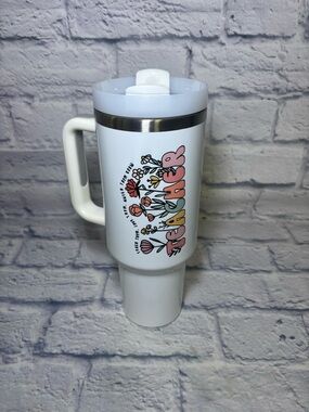 40oz STAINLESS STEEL INSULATED TUMBLER -TEACHER APPRECIATION TUMBLER No Straw